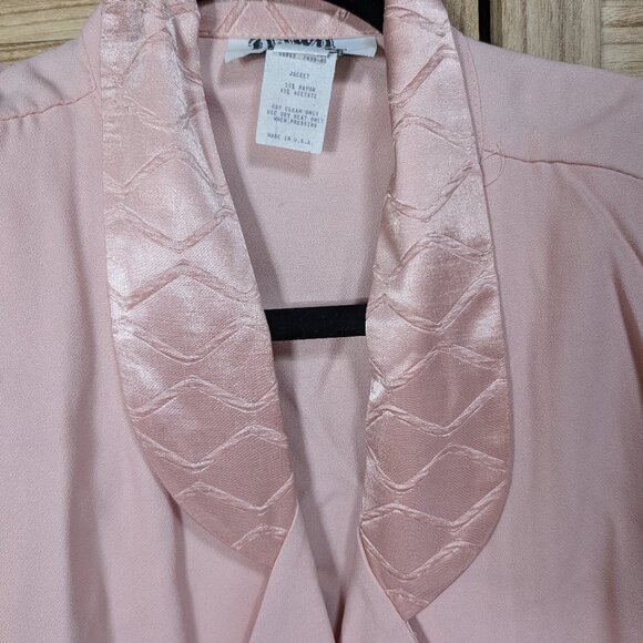 VINTAGE Dawn Joy 2 Elegant Pink Dress and Jacket Set Size 20 - Picture 6 of 15